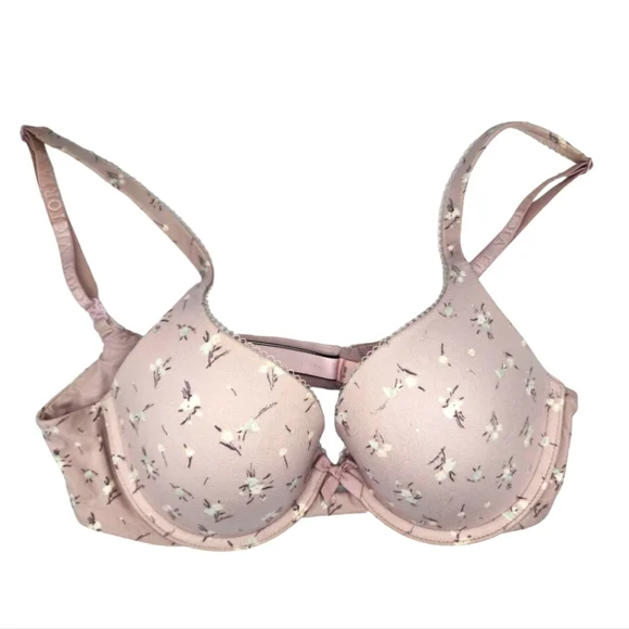 Victoria's Secret Perfect Shape Floral Size 32C Pink - Picture 1 of 5